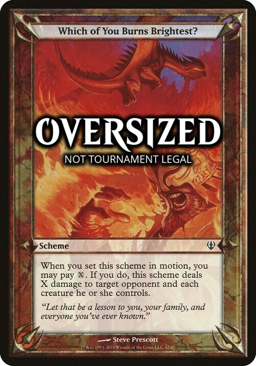 Which of You Burns Brightest? Card Front