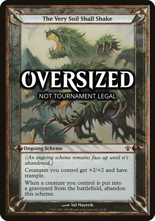 The Very Soil Shall Shake Card Front