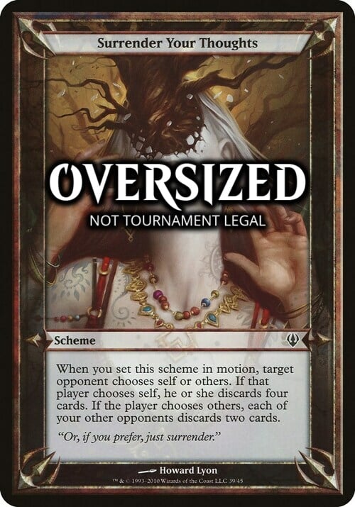 Surrender Your Thoughts Card Front