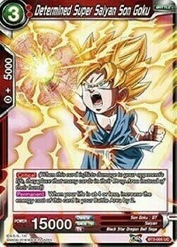 Determined Super Saiyan Son Goku Card Front