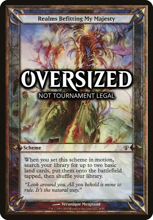 Realms Befitting My Majesty Card Front