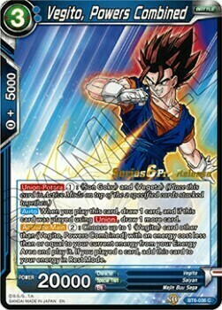 Vegito, Powers Combined Card Front