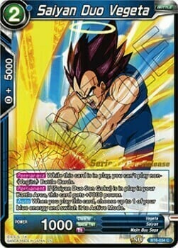 Saiyan Duo Vegeta Card Front
