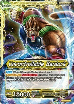 Uncontrollable Bardock Card Front