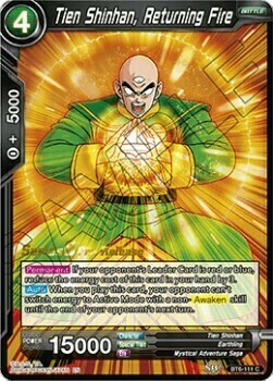Tien Shinhan, Returning Fire Card Front