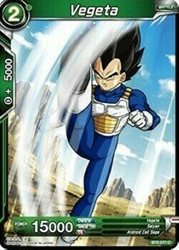 Vegeta Card Front
