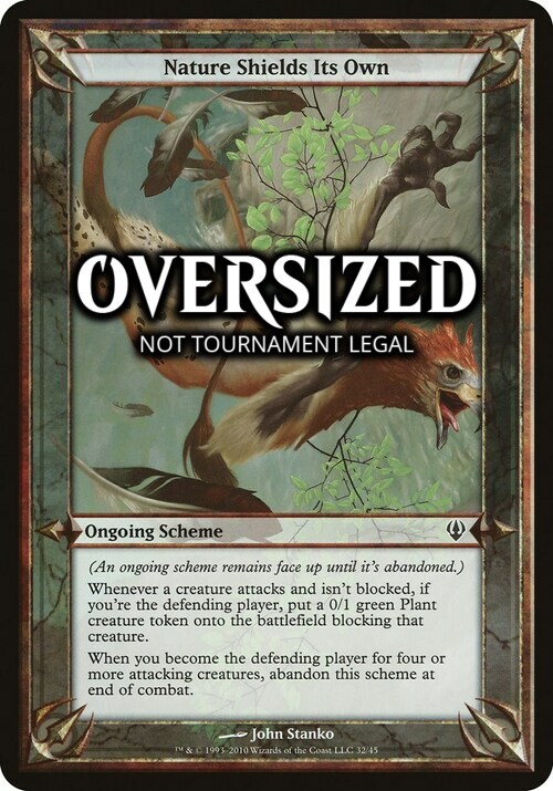 Nature Shields Its Own Card Front