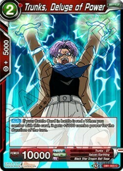 Trunks, Deluge of Power Card Front