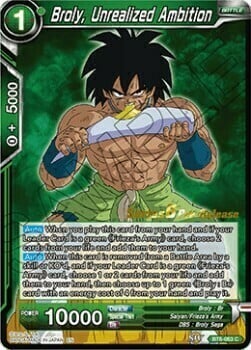 Broly, Unrealized Ambition Card Front