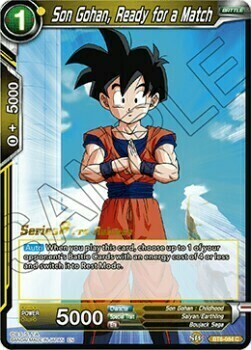 Son Gohan, Pronto per l'Incontro Card Front