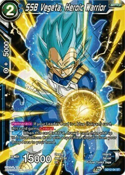 SSB Vegeta, Heroic Warrior Card Front