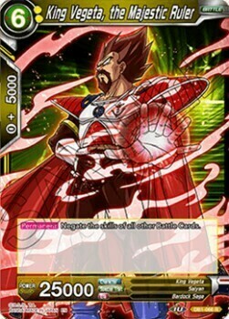 King Vegeta, the Majestic Ruler Card Front