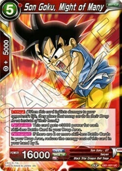 Son Goku, Might of Many Card Front