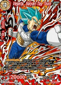 Vegeta, Saiyan Tag Team Card Front