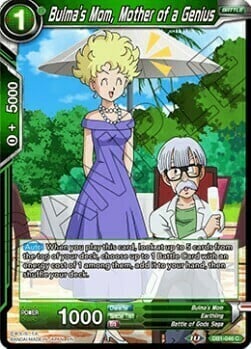 Bulma's Mom, Mother of a Genius Card Front