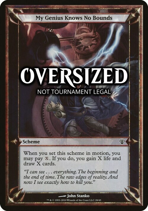 My Genius Knows No Bounds Card Front