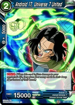 Android 17, Universe 7 United Card Front