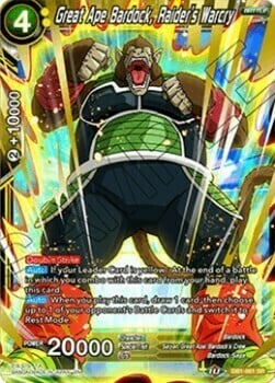 Great Ape Bardock, Raider's Warcry Card Front