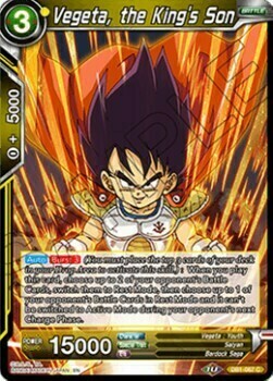 Vegeta, the King's Son Card Front