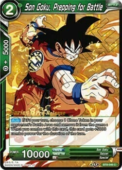 Son Goku, Prepping for Battle Card Front