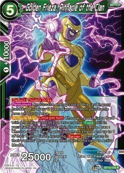Golden Frieza, Pinnacle of the Clan Card Front
