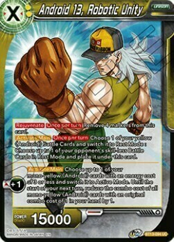 Android 13, Robotic Unity Card Front