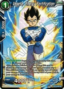 Vegeta, Energy Fortification Card Front