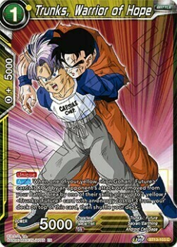 Trunks, Warrior of Hope Card Front