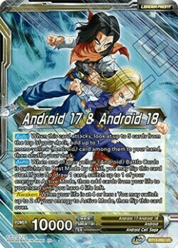 Android 17 & Android 18 // Android 17 & Android 18, Harbingers of Calamity Card Front