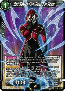 Dark Masked King, Pursuit of Power Card Front