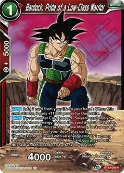 Bardock, Pride of a Low-Class Warrior Card Front