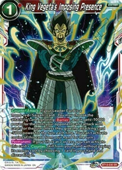 King Vegeta's Imposing Presence Card Front