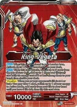 King Vegeta // King Vegeta, Head of the Saiyan Rebellion Card Front