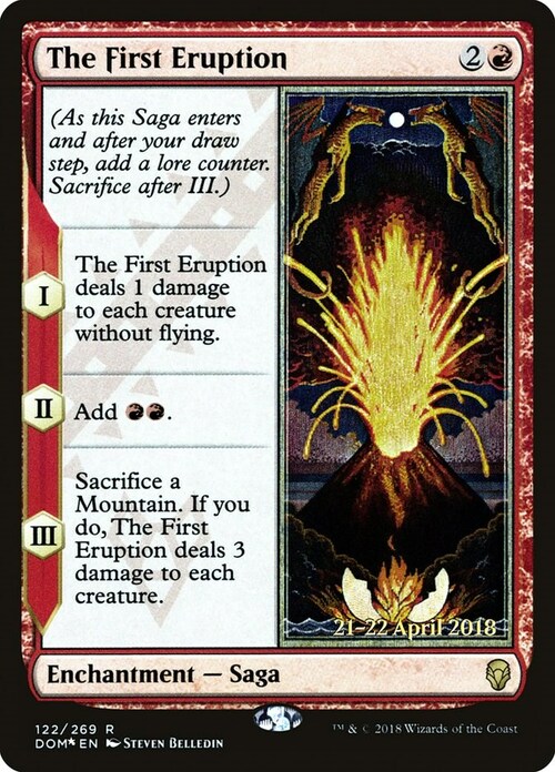 The First Eruption Card Front