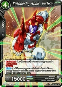 Katopesla, Sonic Justice Card Front