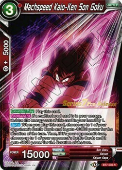 Machspeed Kaio-Ken Son Goku Card Front