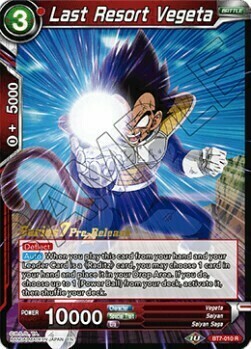 Last Resort Vegeta Card Front