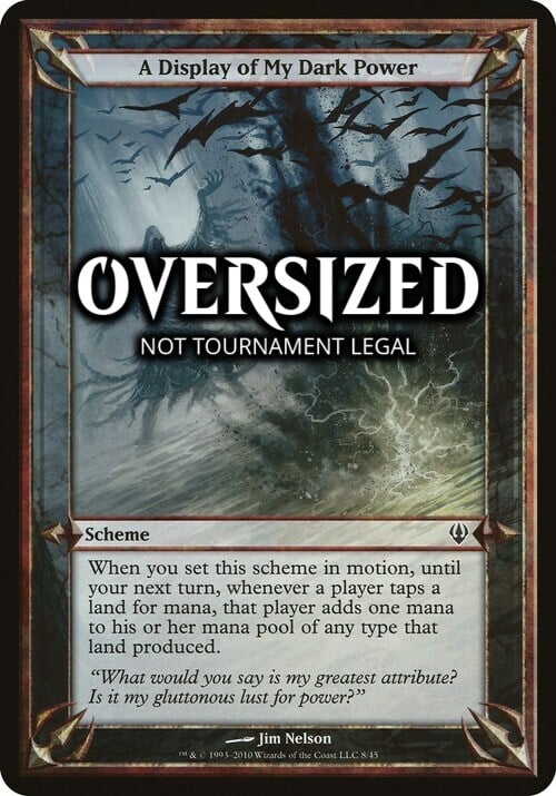 A Display of My Dark Power Card Front