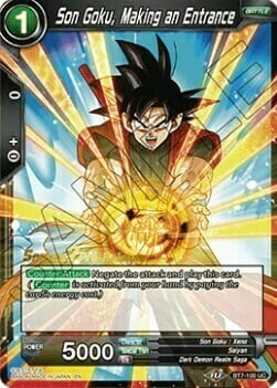 Son Goku, Making an Entrance Card Front