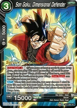 Son Goku, Dimensional Defender Card Front