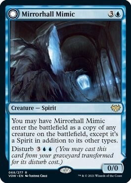Mirrorhall Mimic // Ghastly Mimicry Card Front
