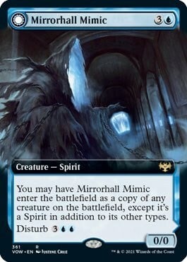 Mirrorhall Mimic // Ghastly Mimicry Card Front