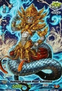 Demonic Dragon Mage, Rakshasa [V Format] Card Front