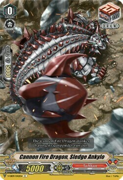 Cannon Fire Dragon, Sledge Ankylo Card Front