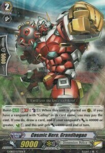 Cosmic Hero, Grandhogan Card Front