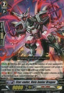 Star-vader, Vela Junior Dragon Card Front
