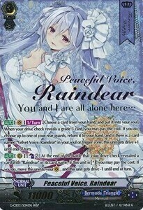Peaceful Voice, Raindear Card Front