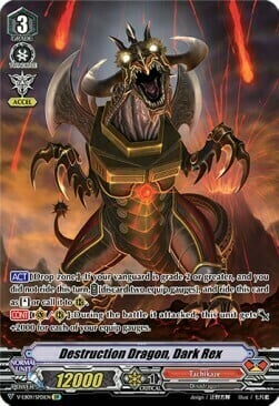 Destruction Dragon, Dark Rex Card Front