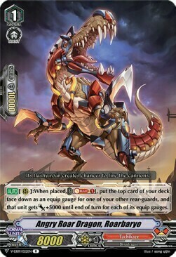 Angry Roar Dragon, Roarbaryo Card Front