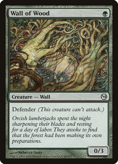 Wall of Wood Card Front
